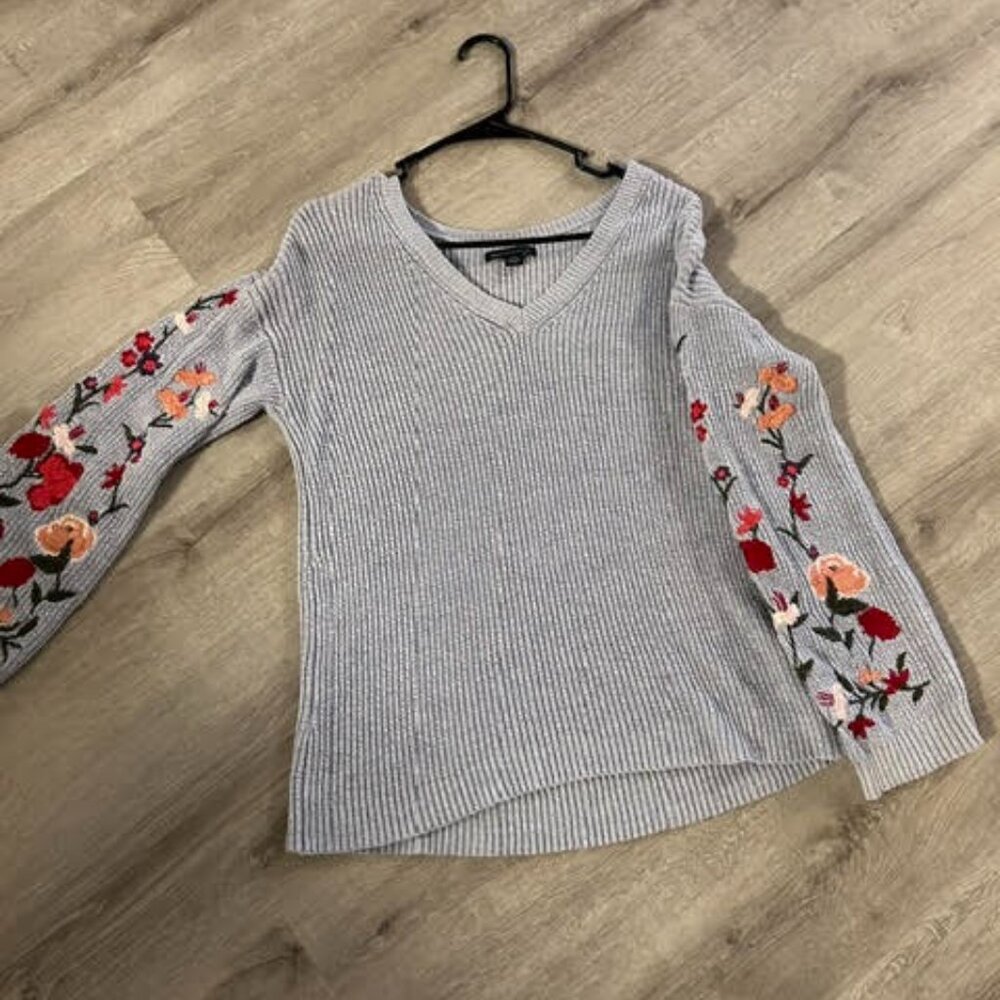 Spring Floral Sweater